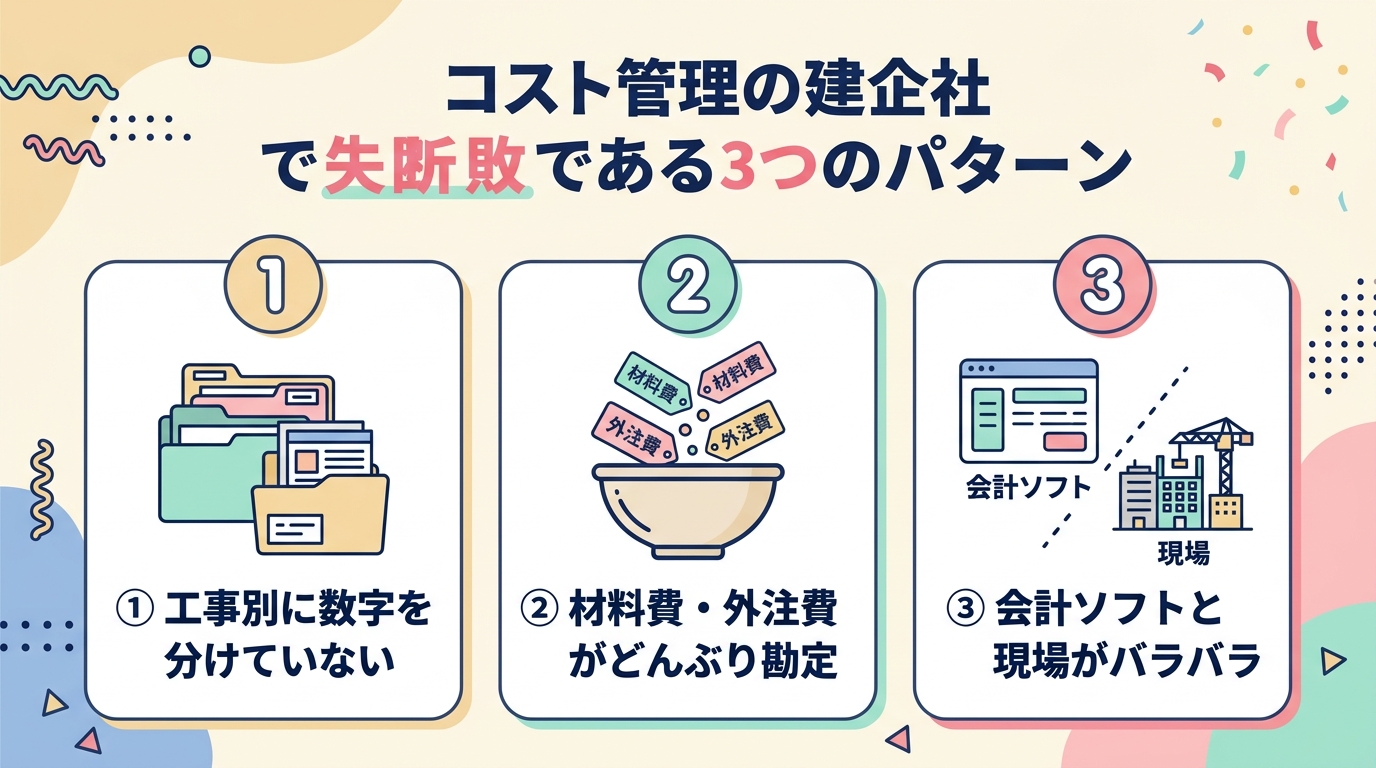 原価管理ができない会社の共通点3つ