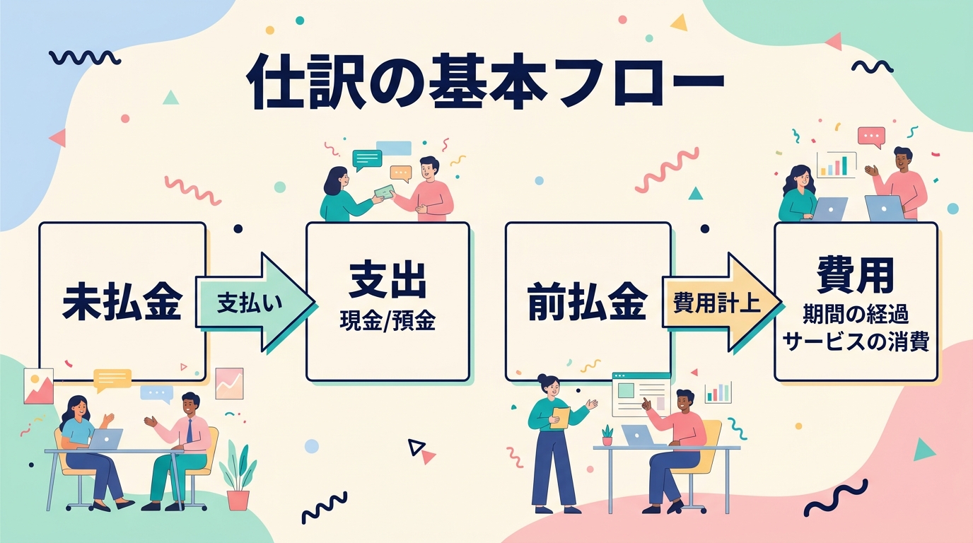 仕訳の基本フロー