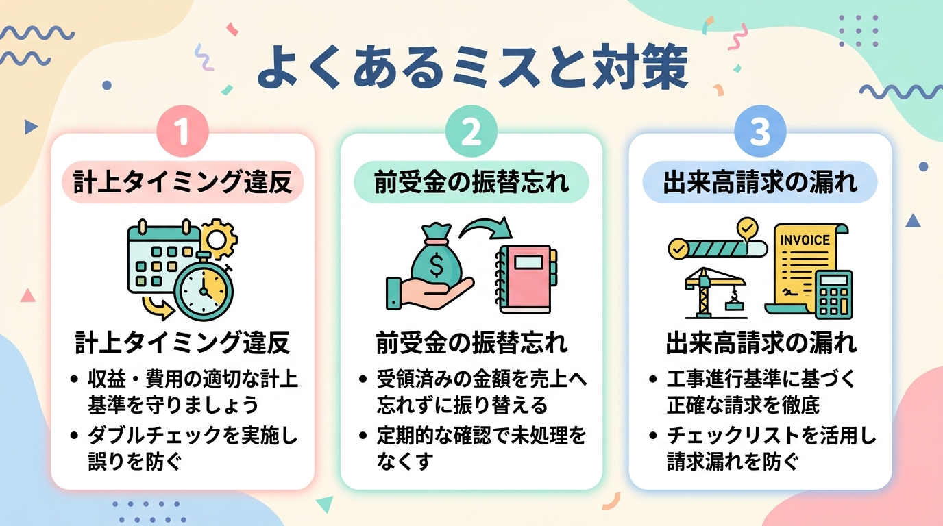 よくあるミスと対策