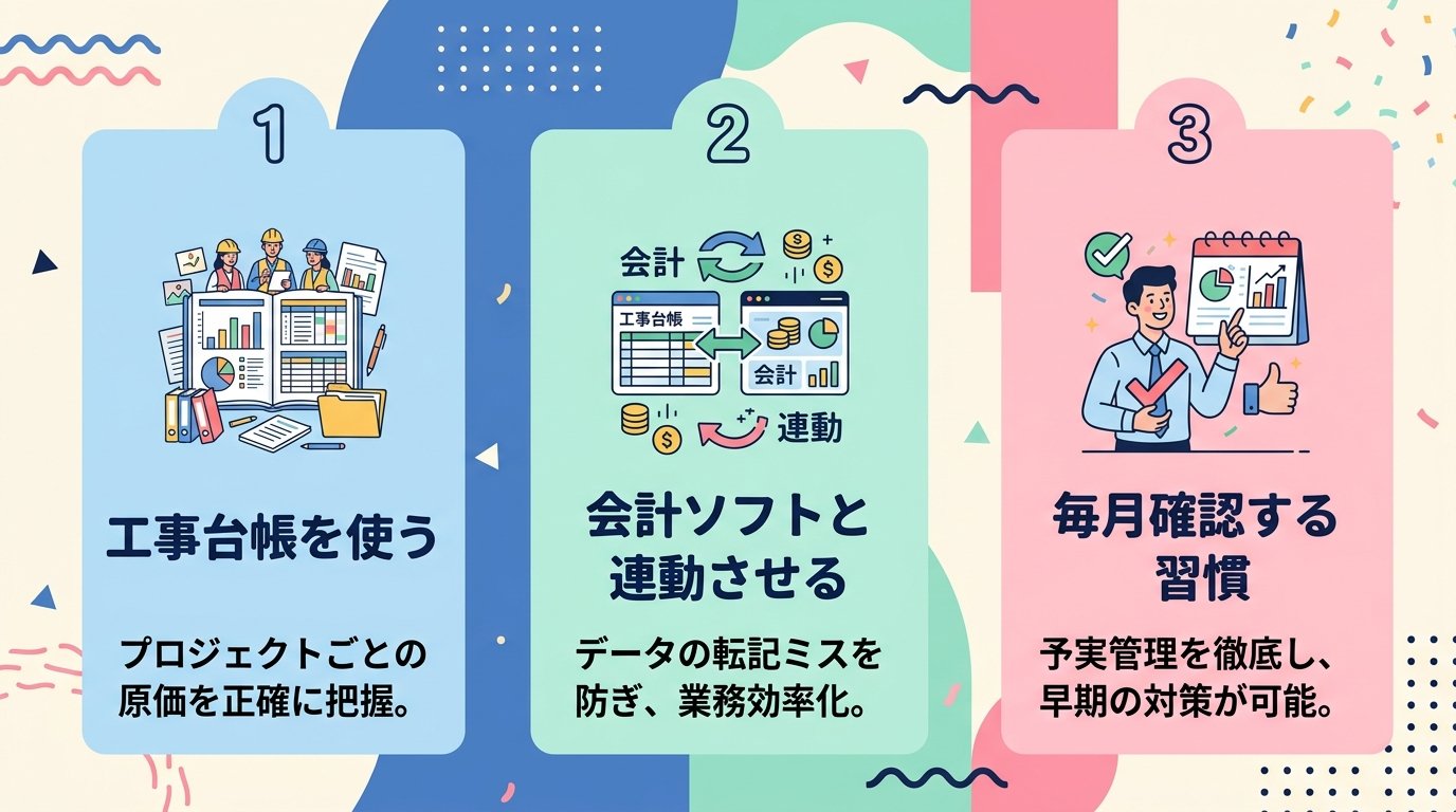 原価管理を楽にする3つの方法