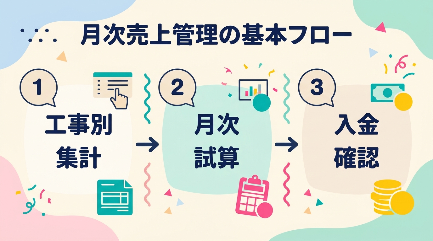 月次売上管理の基本フロー