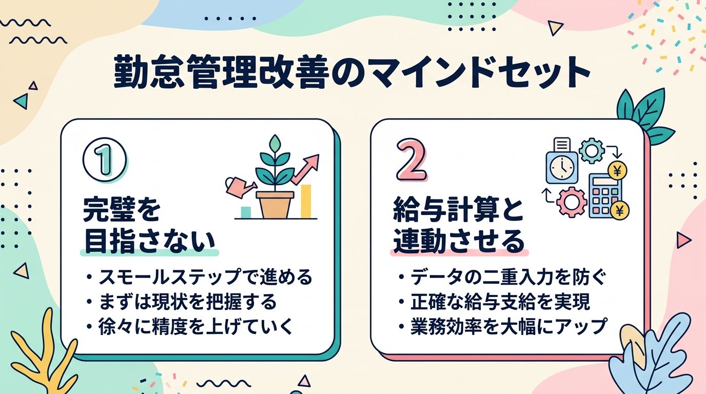 勤怠管理改善の考え方