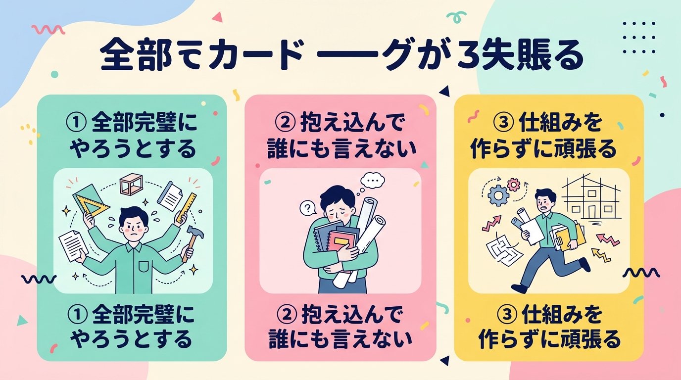 一人事務のよくある失敗