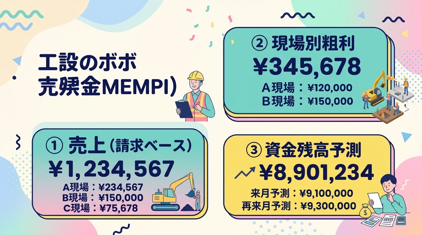 社長が押さえるべき数字は3つ
