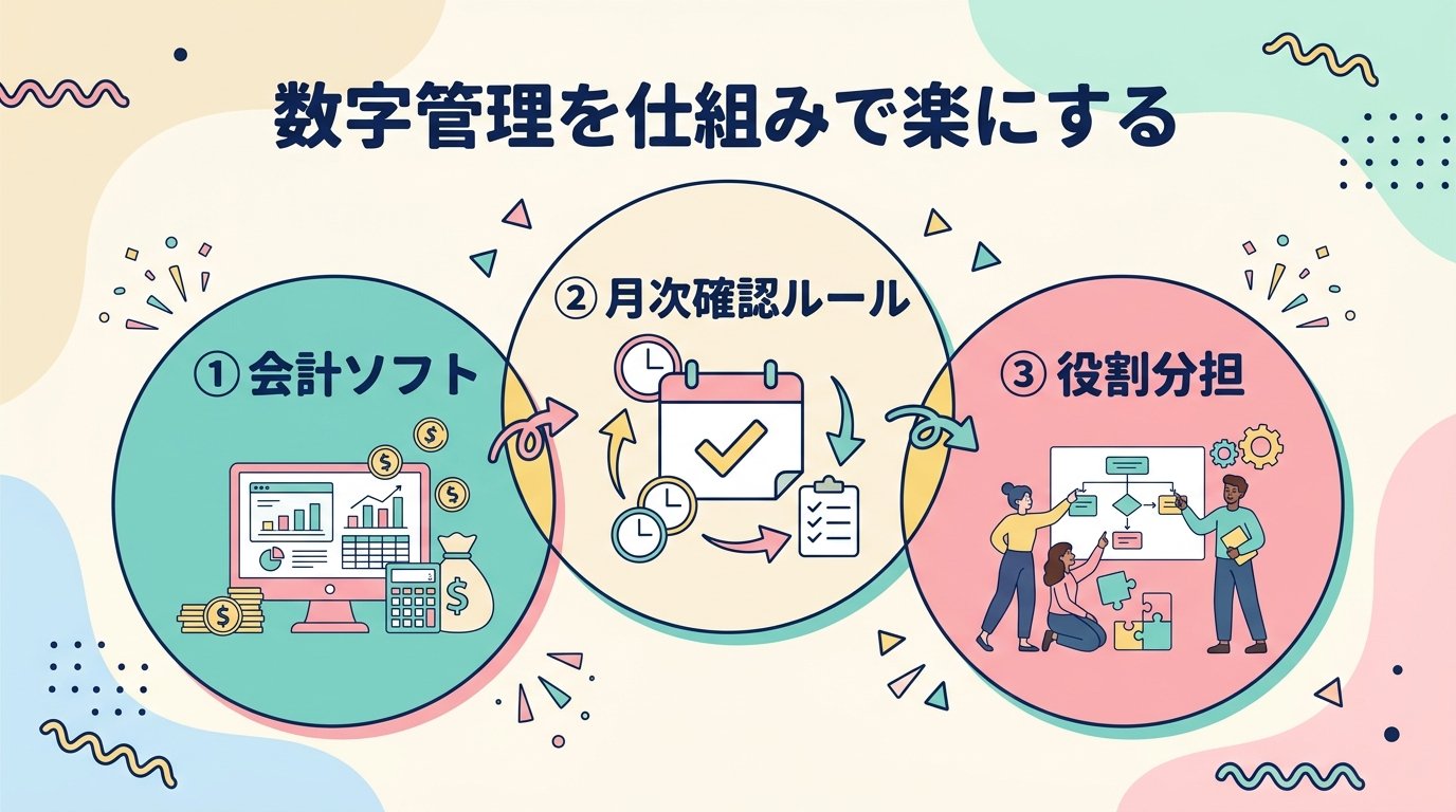 仕組みで数字管理を楽にする