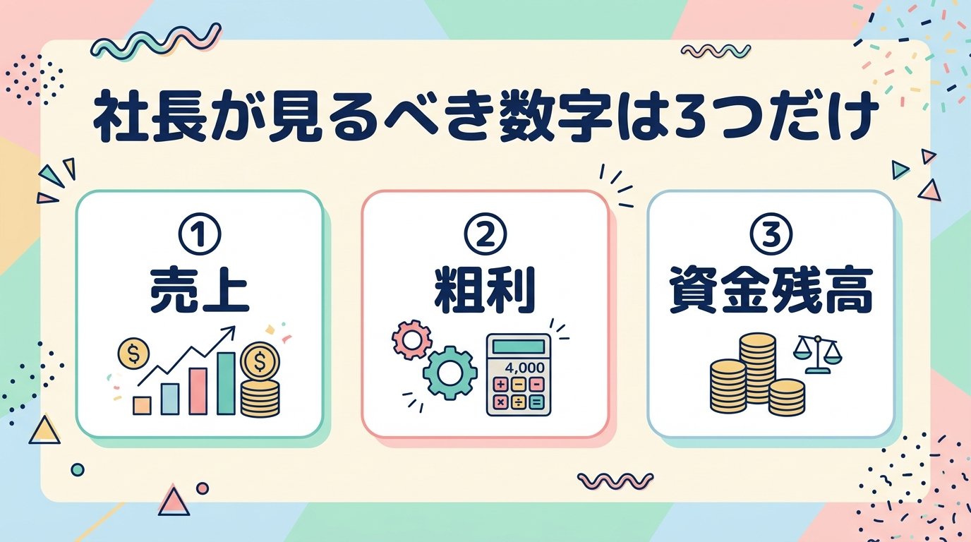 社長が見るべき数字は3つだけ