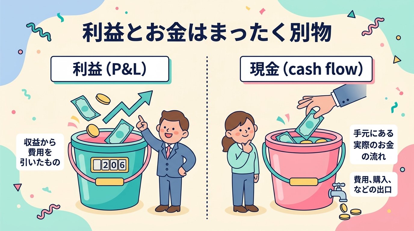 利益とお金は別物