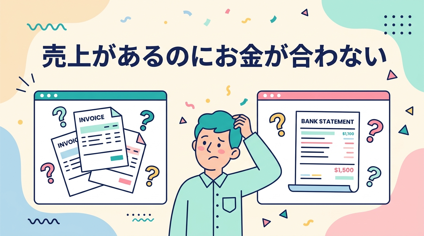 売上があるのにお金が合わない理由