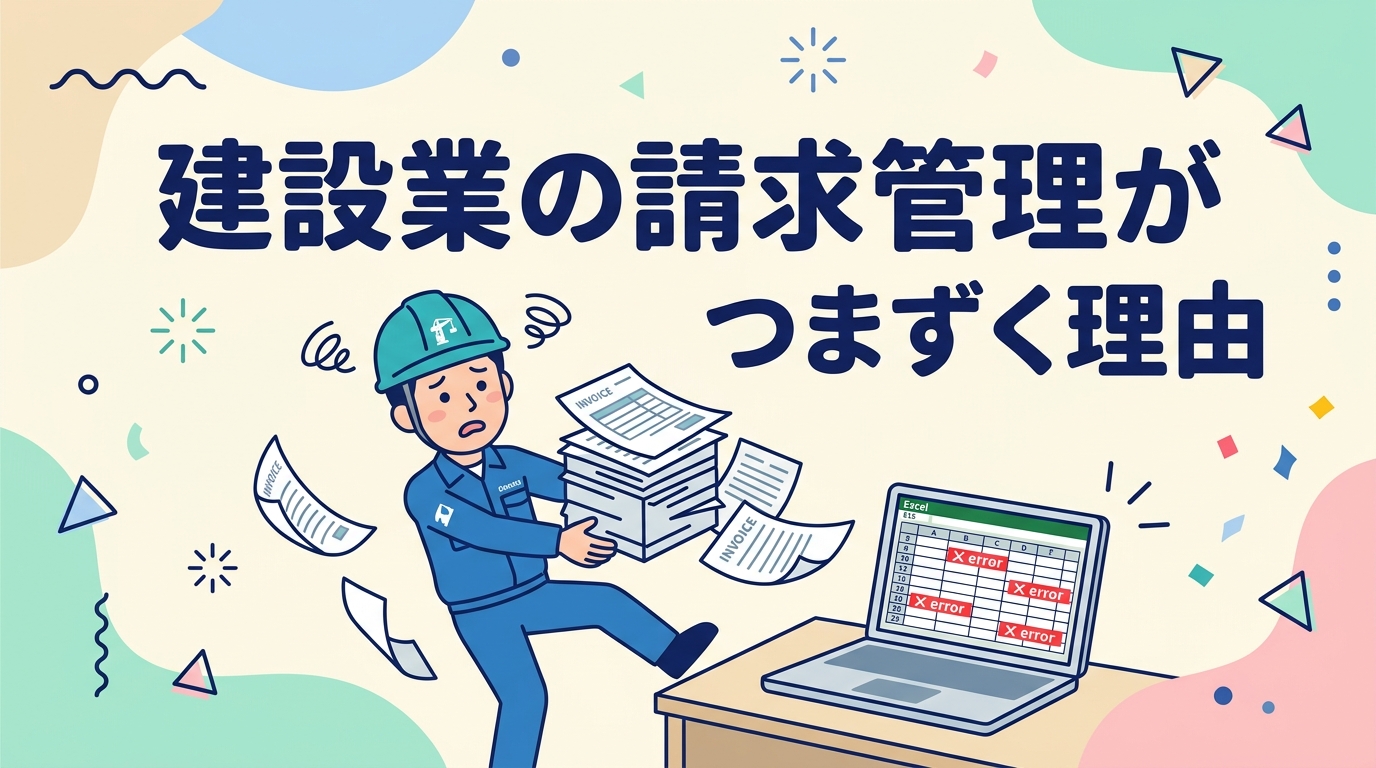建設業の請求管理でつまずく理由