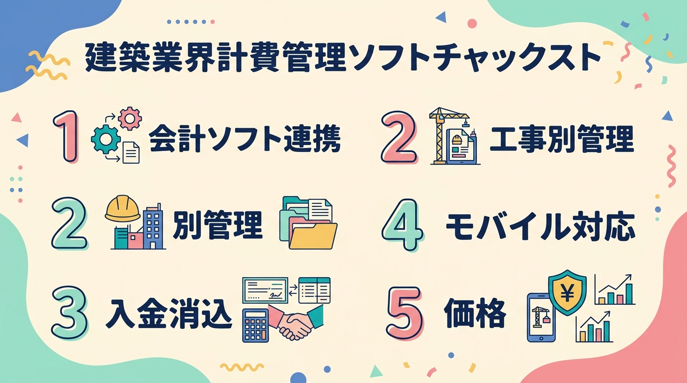 請求管理ソフト選定の5つの軸