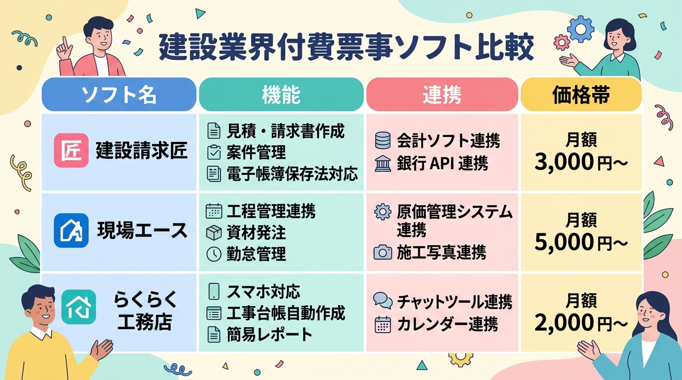 請求管理ソフト比較表