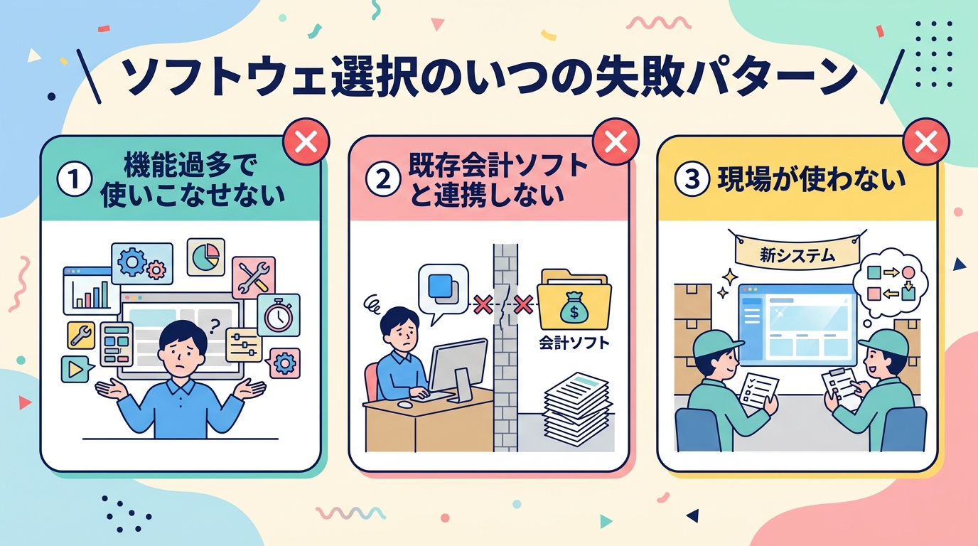 請求管理ソフト導入の失敗例