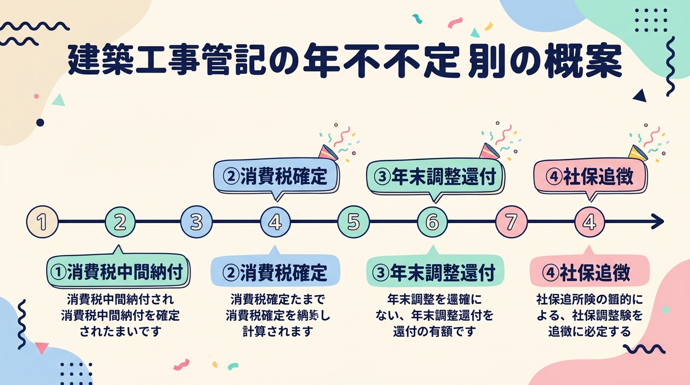 年に数回の仕訳パターン一覧