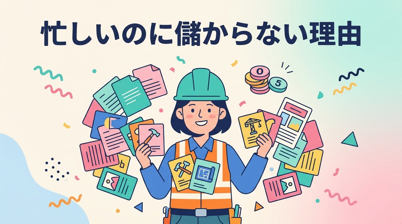 忙しいのに儲からない理由