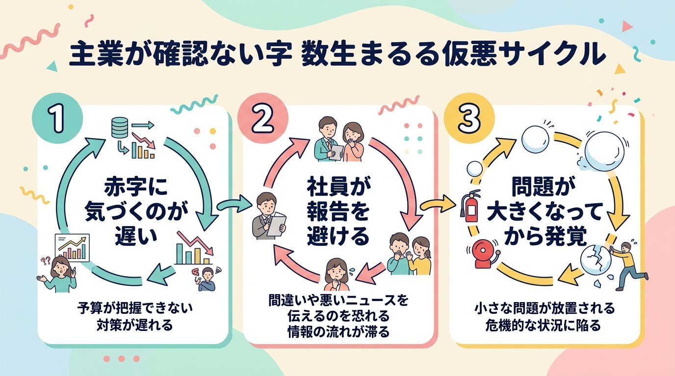 数字を見ない会社の3つの悪循環