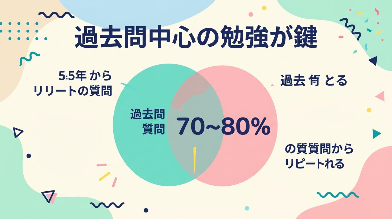 過去問中心の勉強が合格への鍵