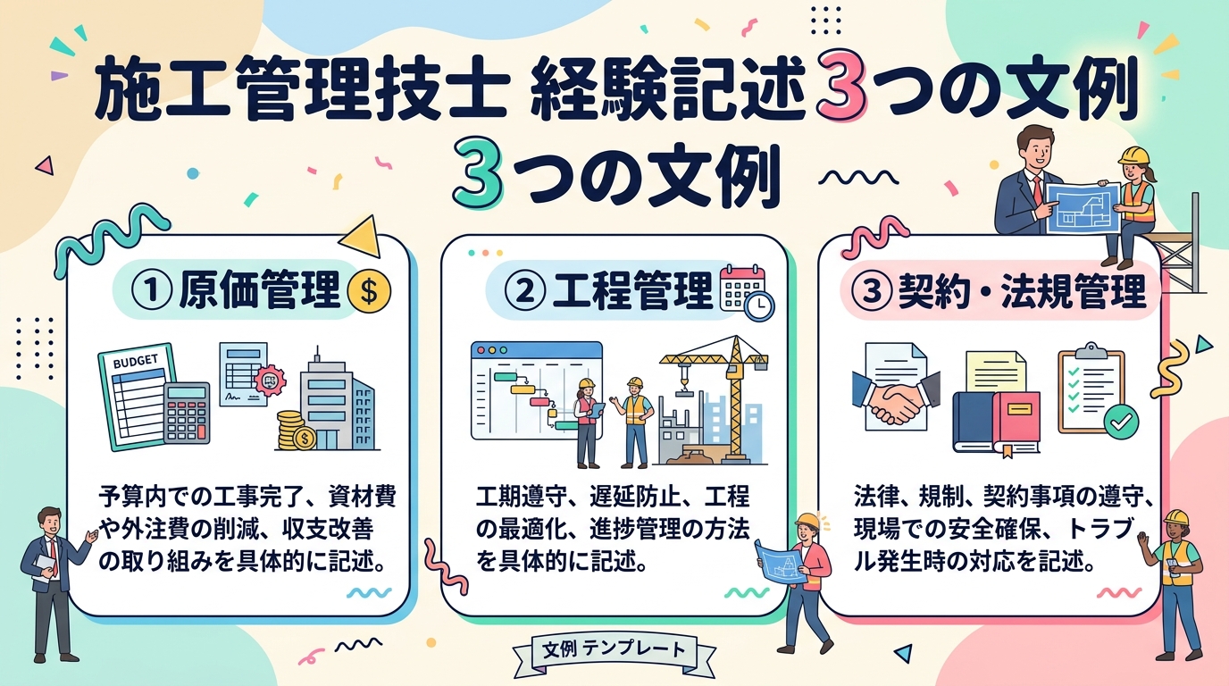 経験記述 記入例の3テンプレ