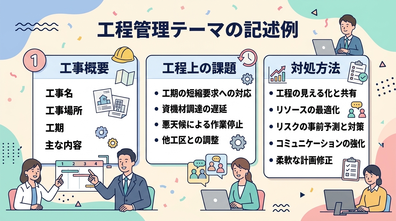 実例②工程管理テーマの記入例