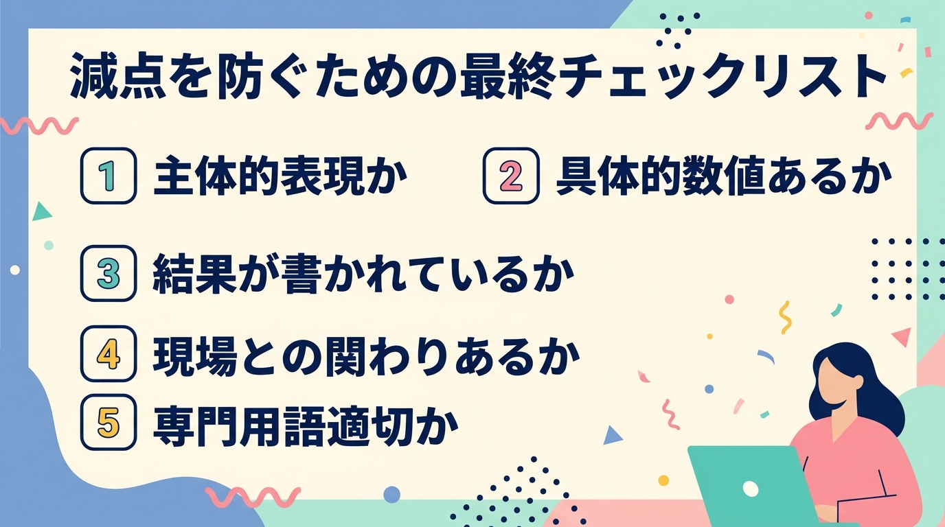減点防止の最終チェックリスト
