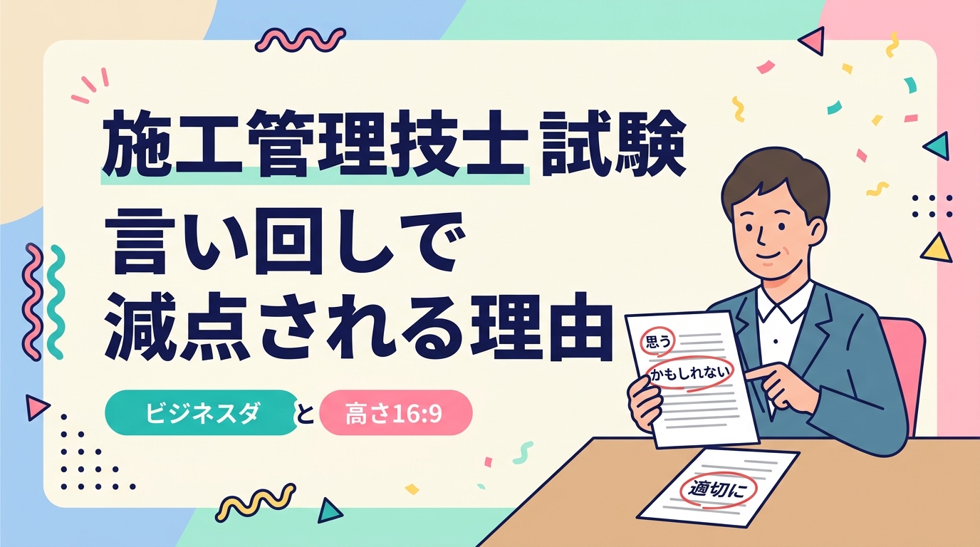 言い回しで減点される理由