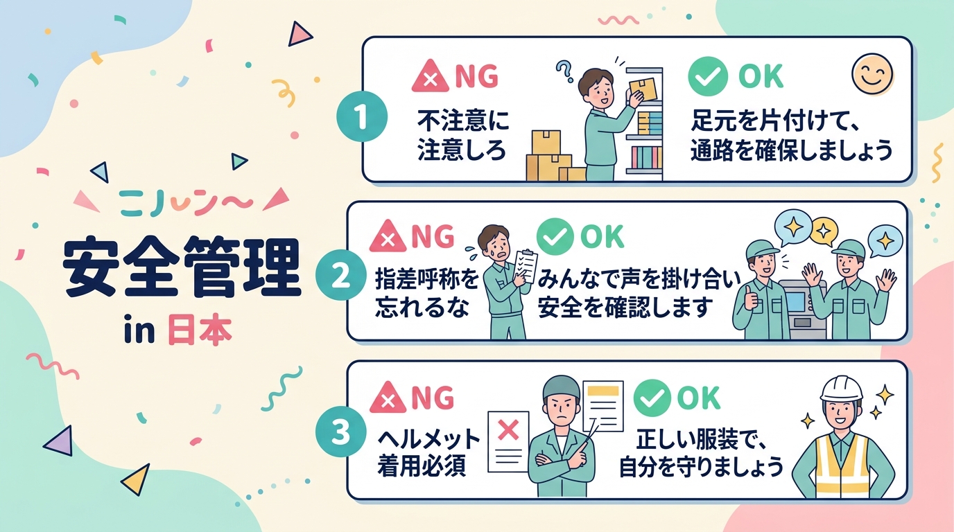 安全管理の言い換え例