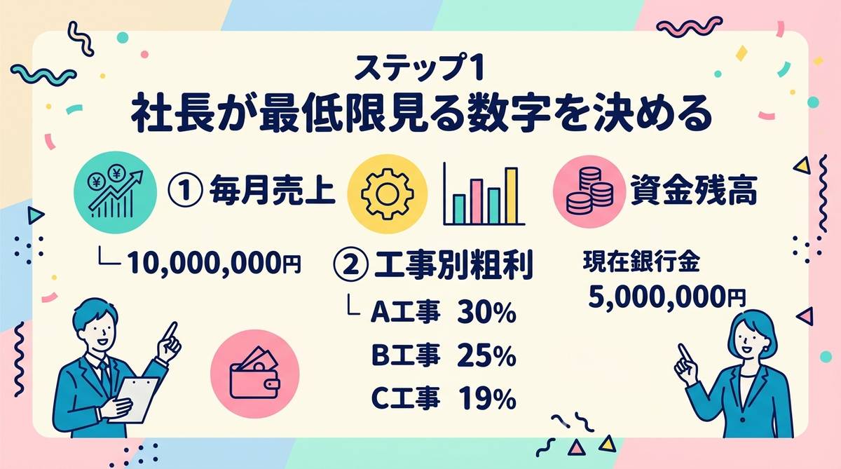 ステップ①：見る数字を決める