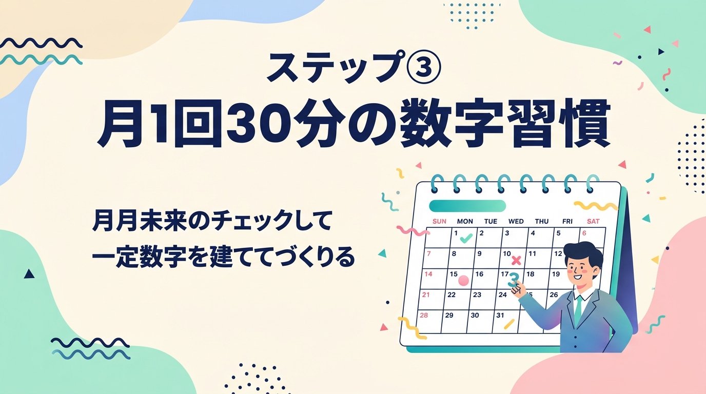 ステップ③：月1回30分の数字習慣