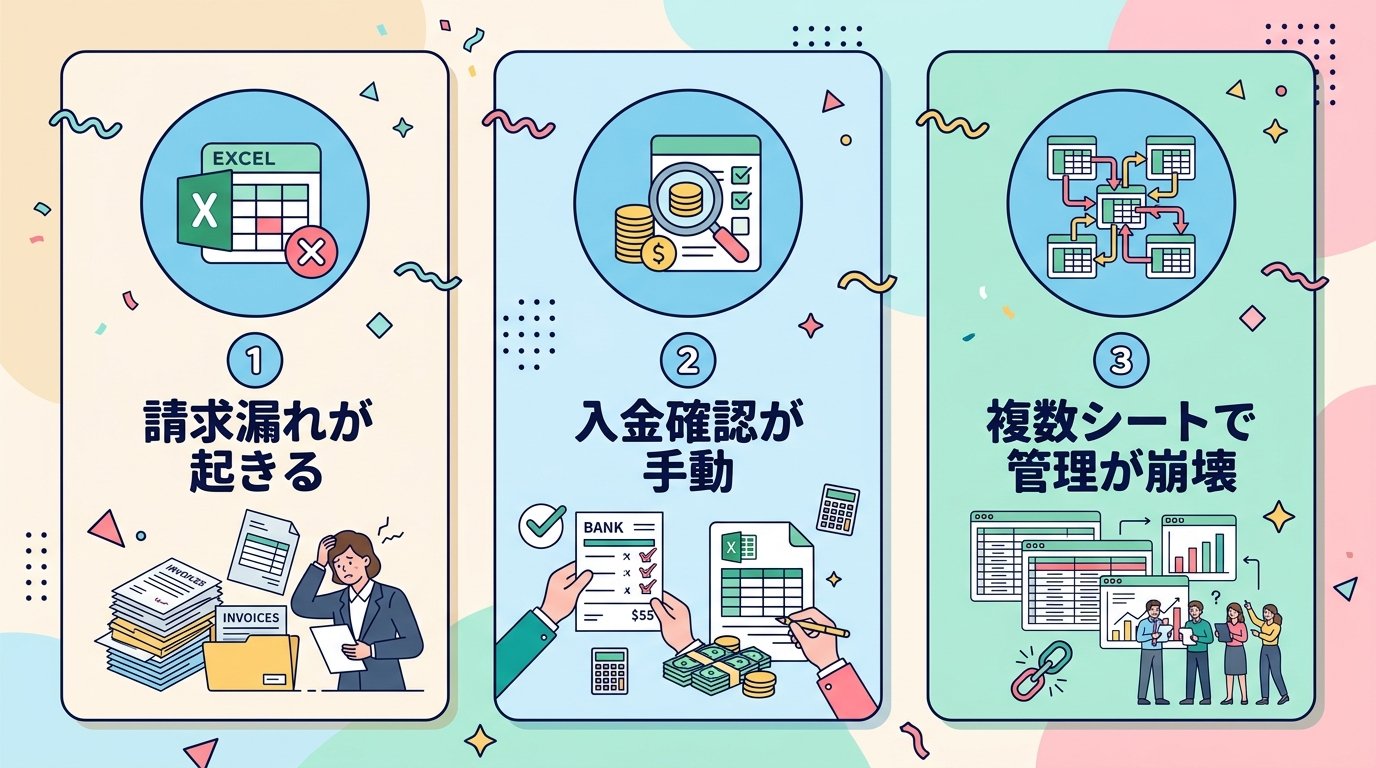 Excel請求管理のよくある失敗