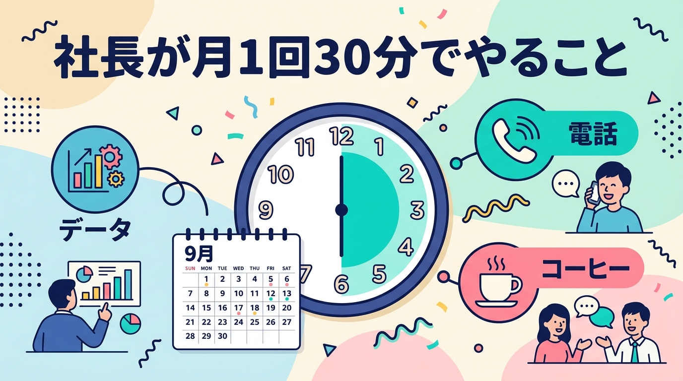 社長が月1回30分でやること