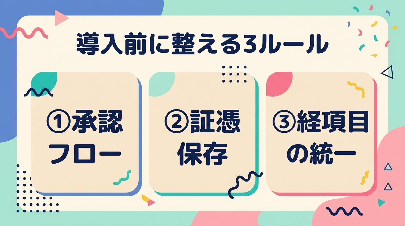 導入前に整える3ルール