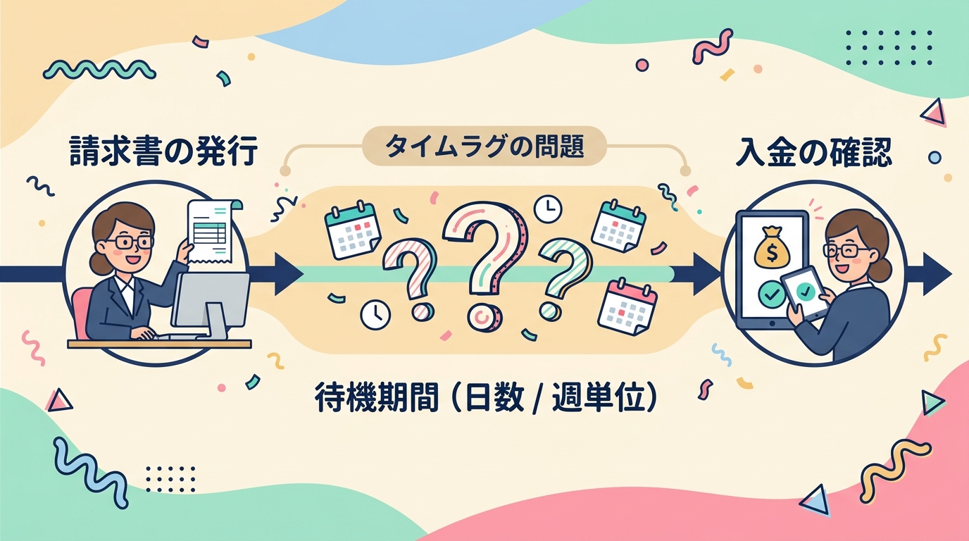 請求と入金のタイムラグ