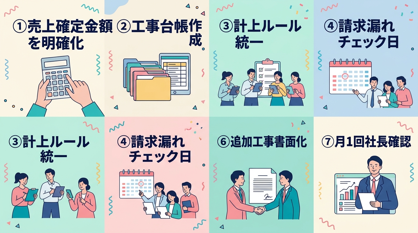 売上管理を防ぐ7つの方法