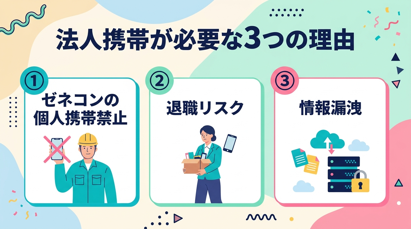 法人携帯が必要な3つの理由