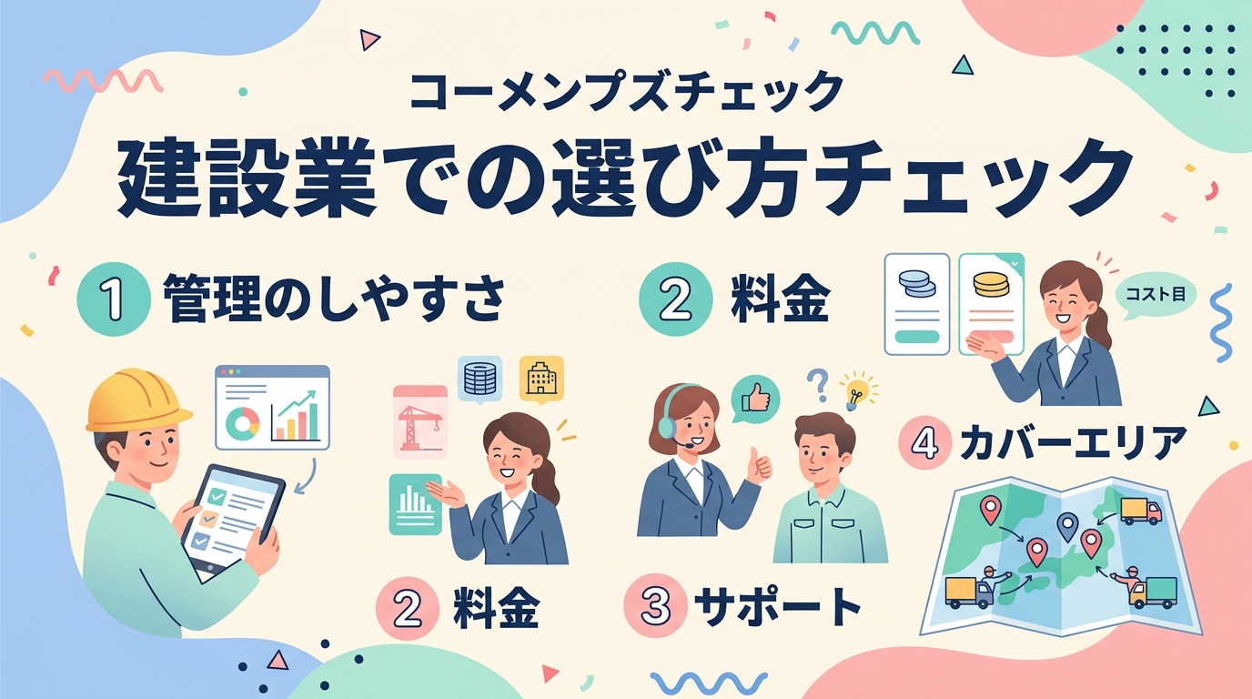 建設業での選び方チェック
