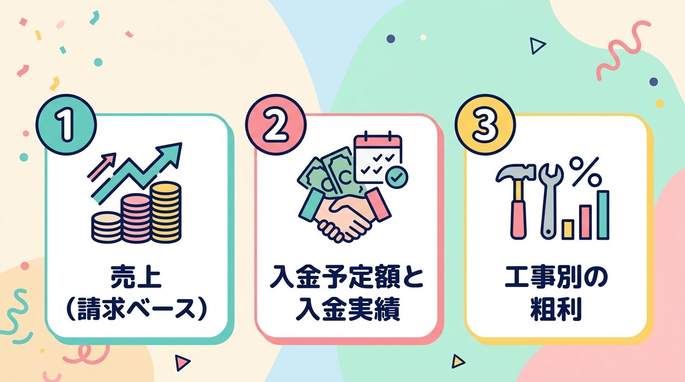 見るべき数字①②③