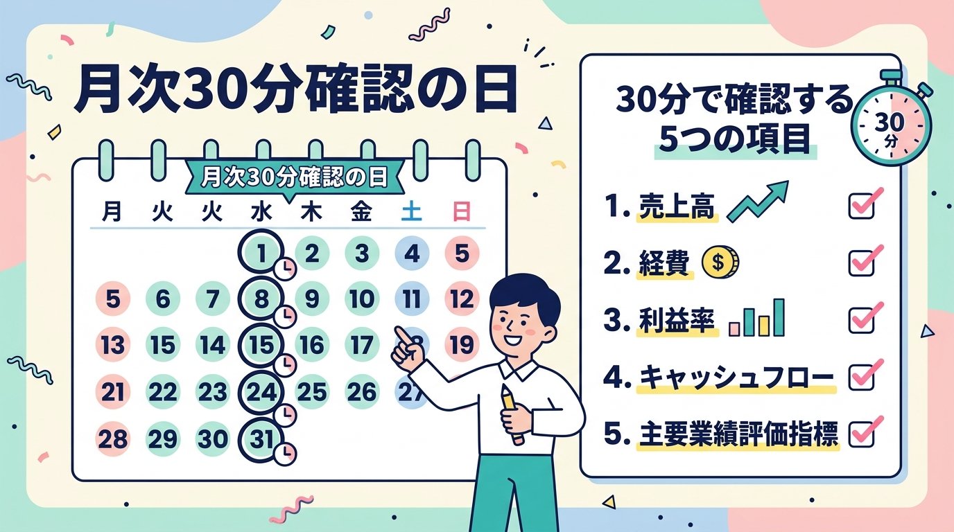 月1回30分で数字を把握するルーティン