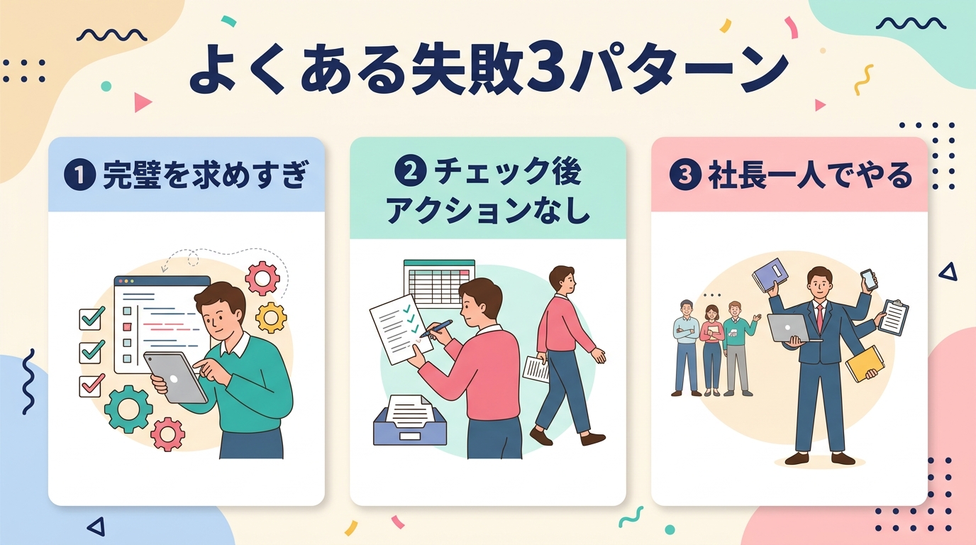 よくある失敗3パターン