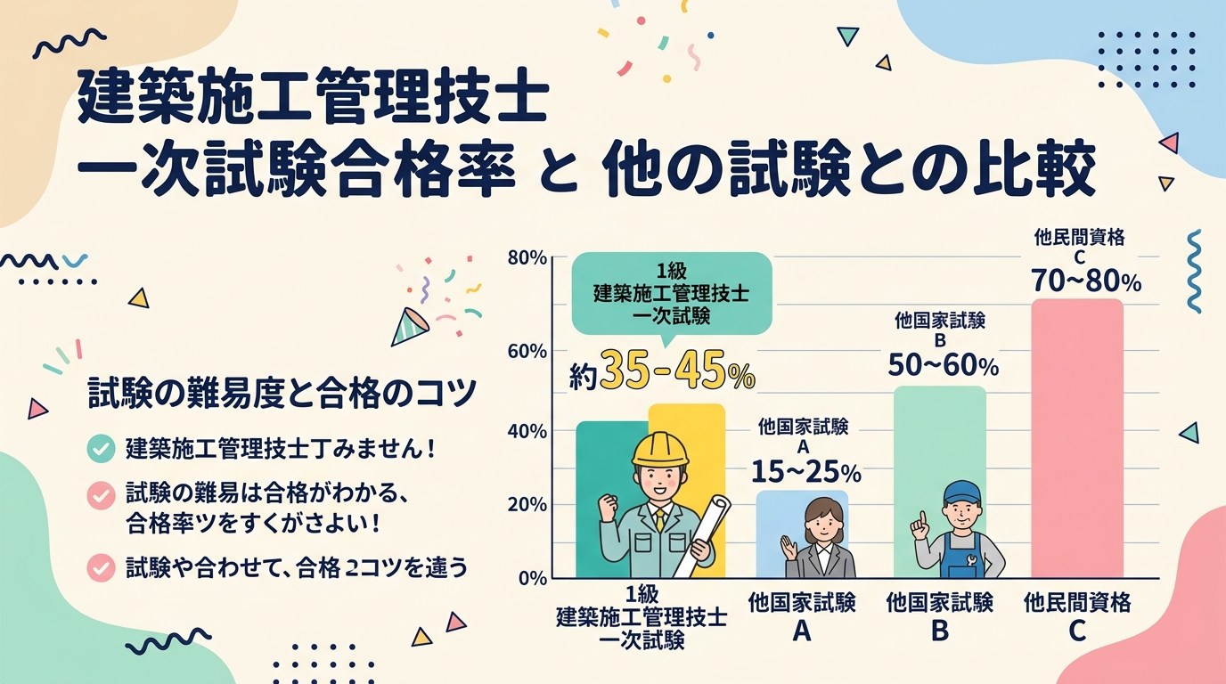 合格率と難易度の解説
