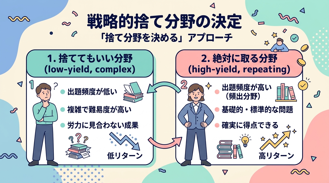 捨て分野の決め方