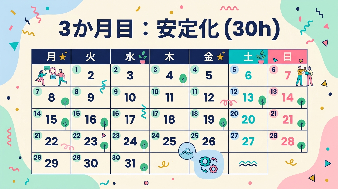 3か月目 安定化