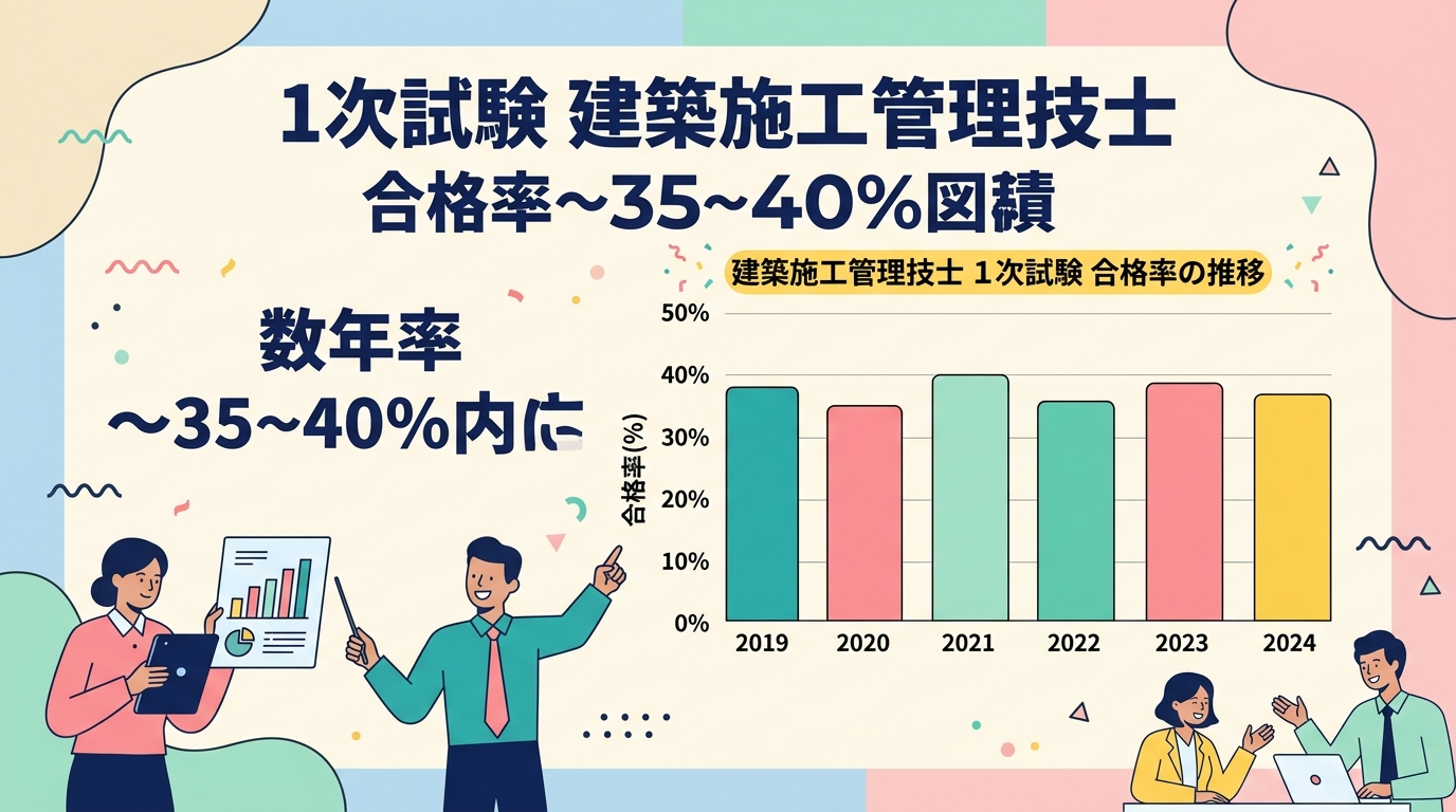 一次試験の合格率推移