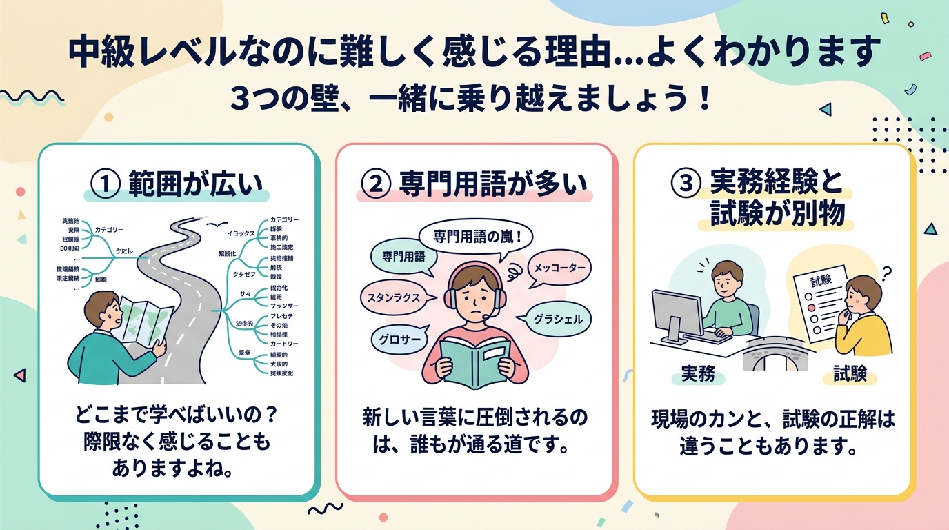 難しいと感じる3つの理由