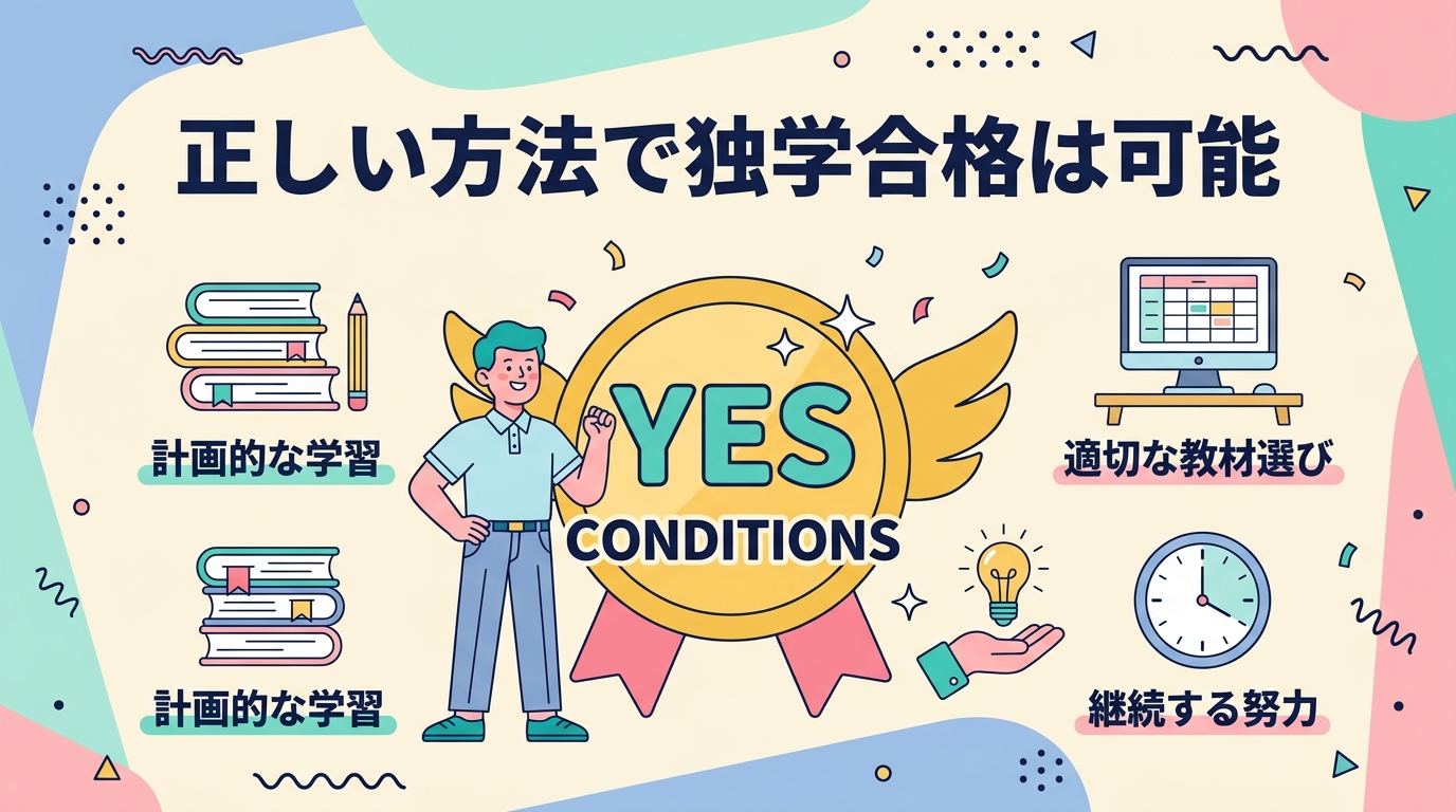 独学合格は可能か？