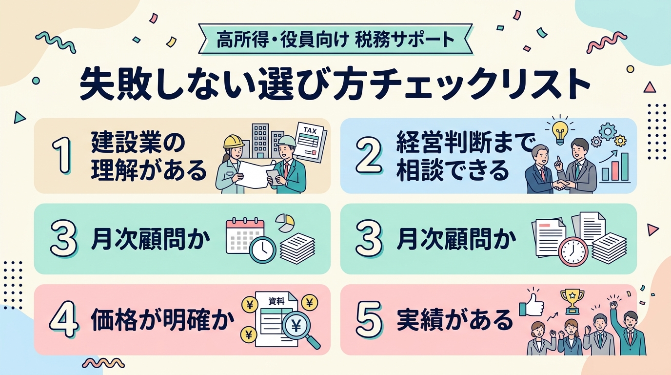 失敗しない税理士選びチェックリスト