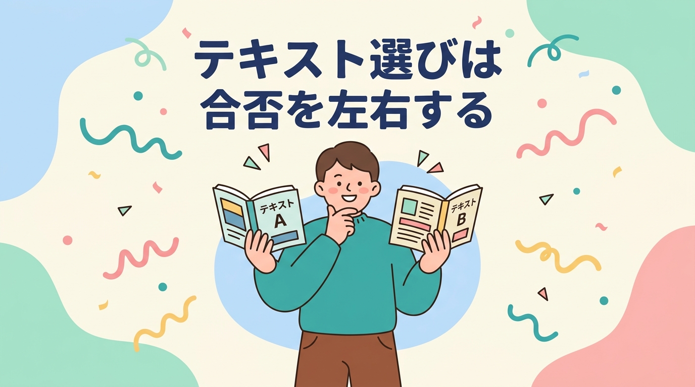 テキスト選びは合否を左右