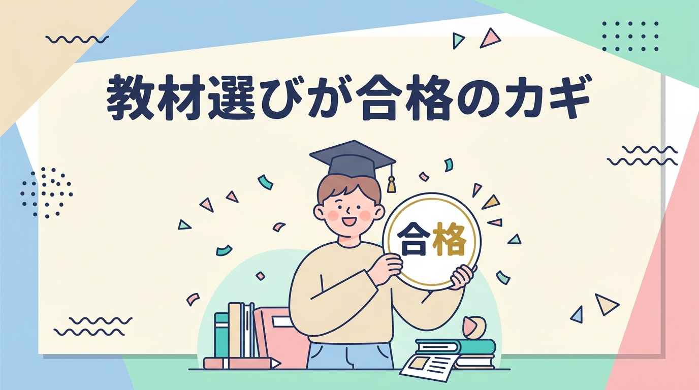 教材選びが合格のカギ