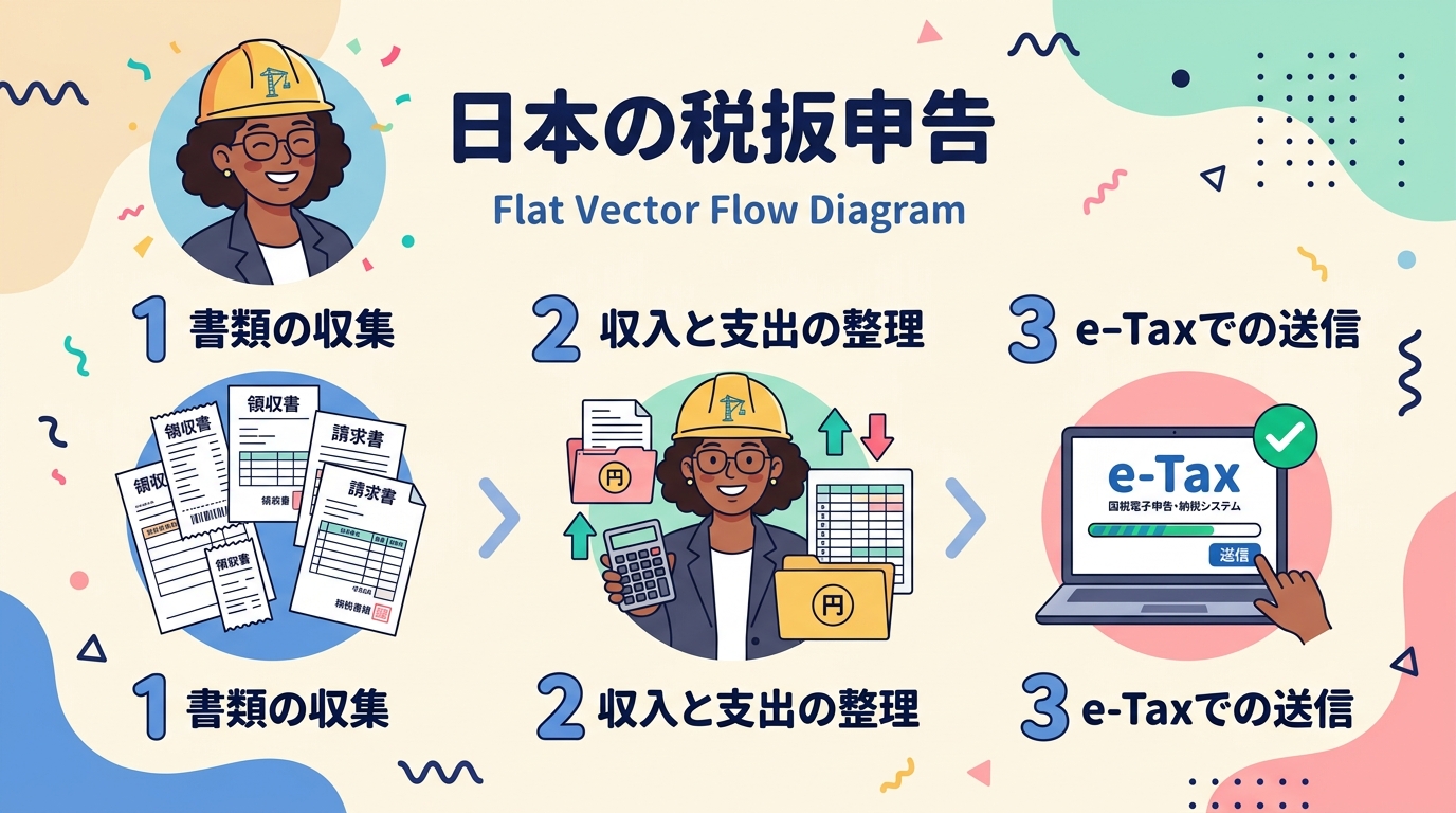 確定申告3ステップの進め方