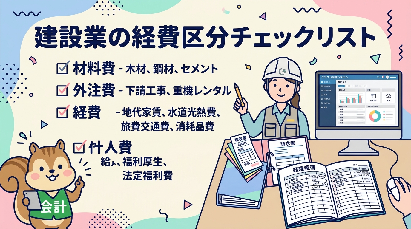 建設業で計上できる主な経費