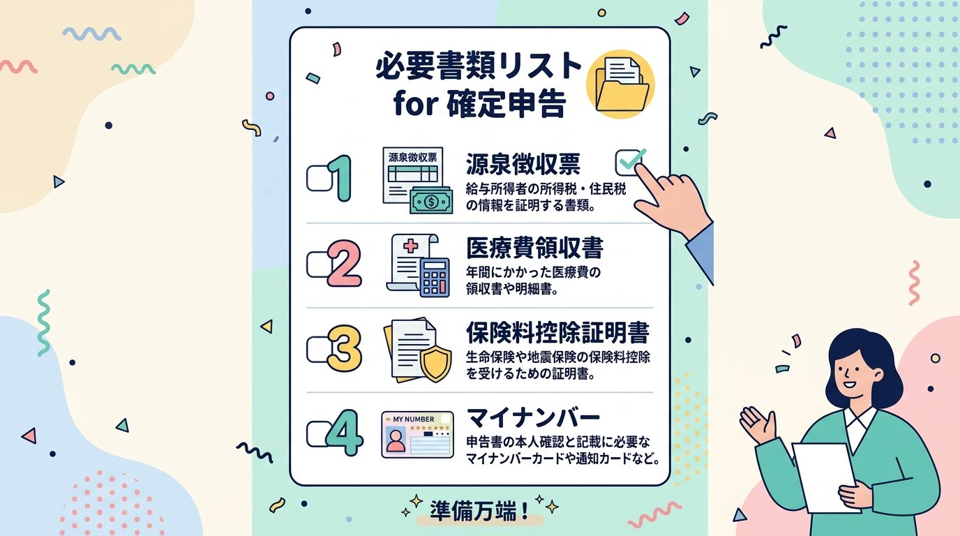 確定申告に必要な書類リスト