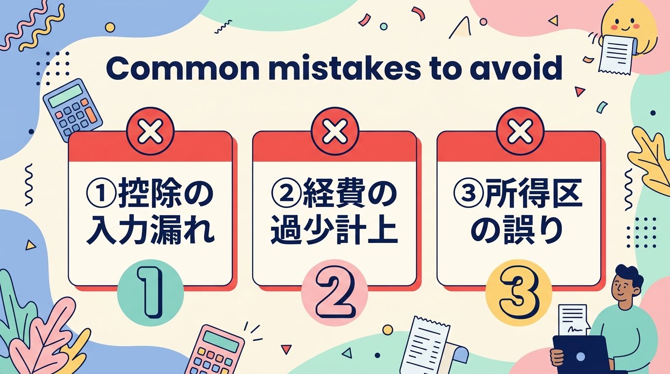 よくある3つの申告ミス